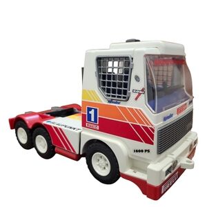 VTG 1986 Playmobile Semi Hauler Blaupunkt German Pirelli RARE Powertruck Vintage